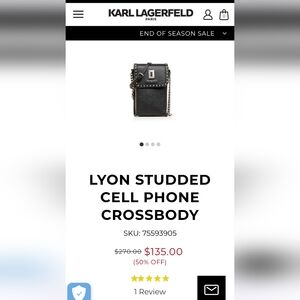 Karl Lagerfeld Cell Phone Crossbody